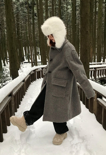 WOOL TOGGLE OVER COAT